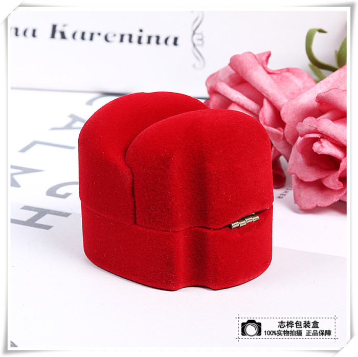 Wedding proposal ring box pair ring box creative Wedding couple jewelry box ear stud earrings box packaging