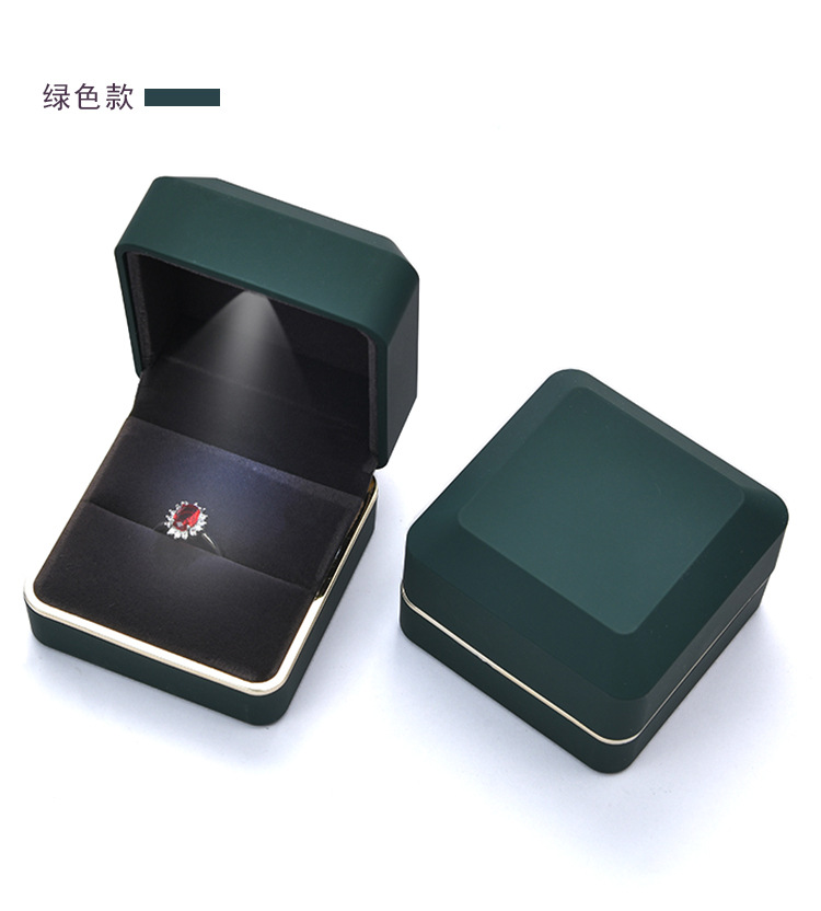 Fenfen Packaging Factory Direct Sales Jewelry Box Jewelry Box Ring Box Pendant Necklace Box Customized with LED Light