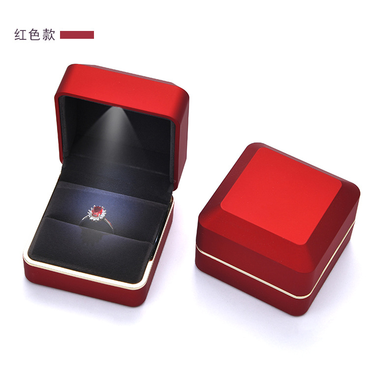 Fenfen Packaging Factory Direct Sales Jewelry Box Jewelry Box Ring Box Pendant Necklace Box Customized with LED Light