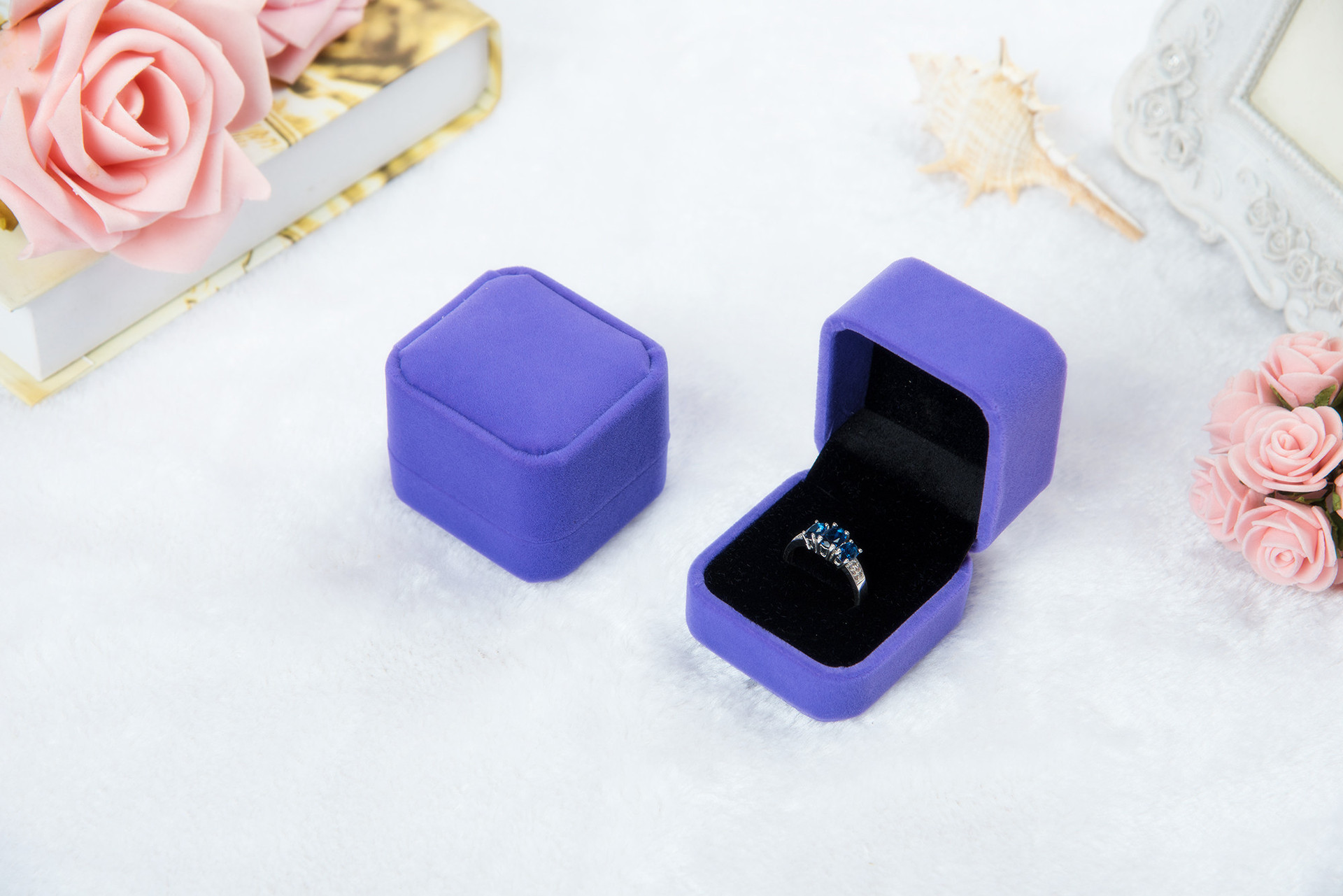 Flannel Ring Box Jewelry Box Badge Box Pink Gray Jewelry Box Jewelry Ring Box Wholesale Flannel Ring Box Jewelry Box Badge Box Pink Gray Jewelry Box Jewelry Ring Box Wholesale