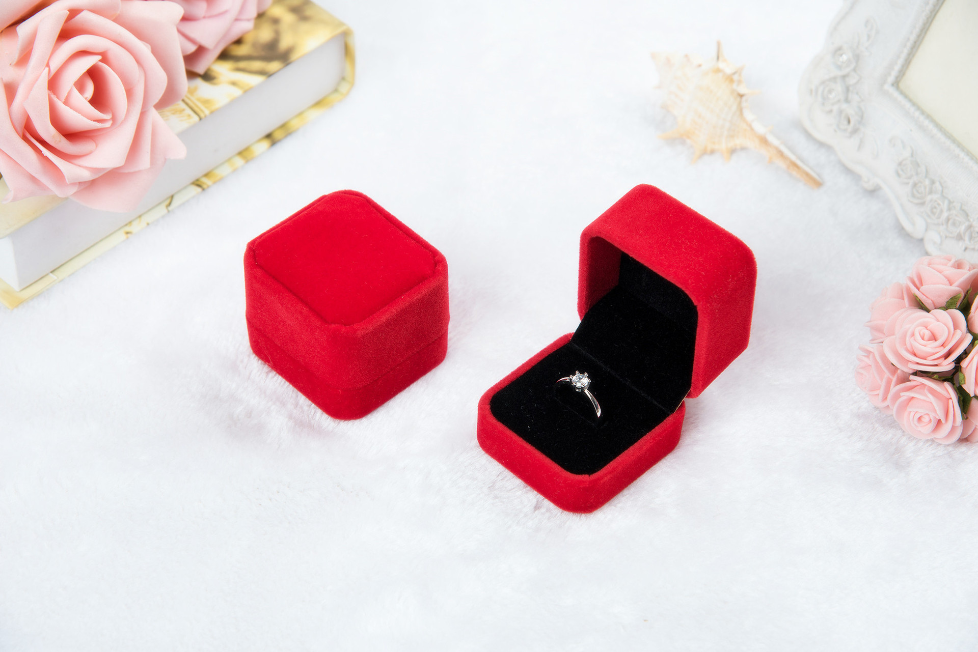 Flannel Ring Box Jewelry Box Badge Box Pink Gray Jewelry Box Jewelry Ring Box Wholesale Flannel Ring Box Jewelry Box Badge Box Pink Gray Jewelry Box Jewelry Ring Box Wholesale