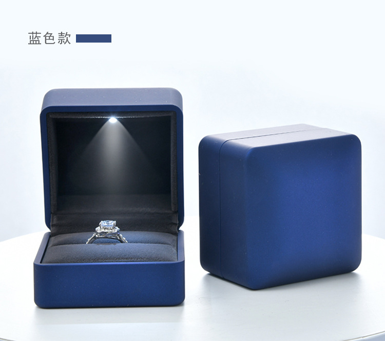 Fenfen Packaging Factory Direct Sales Jewelry Box Jewelry Box Ring Box Pendant Necklace Box Customized with LED Light