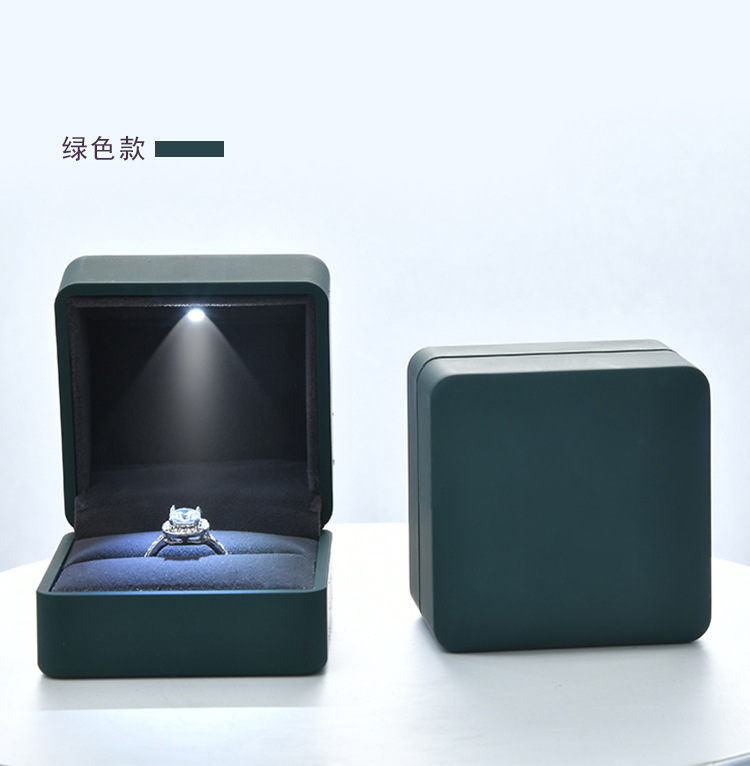 Fenfen Packaging Factory Direct Sales Jewelry Box Jewelry Box Ring Box Pendant Necklace Box Customized with LED Light