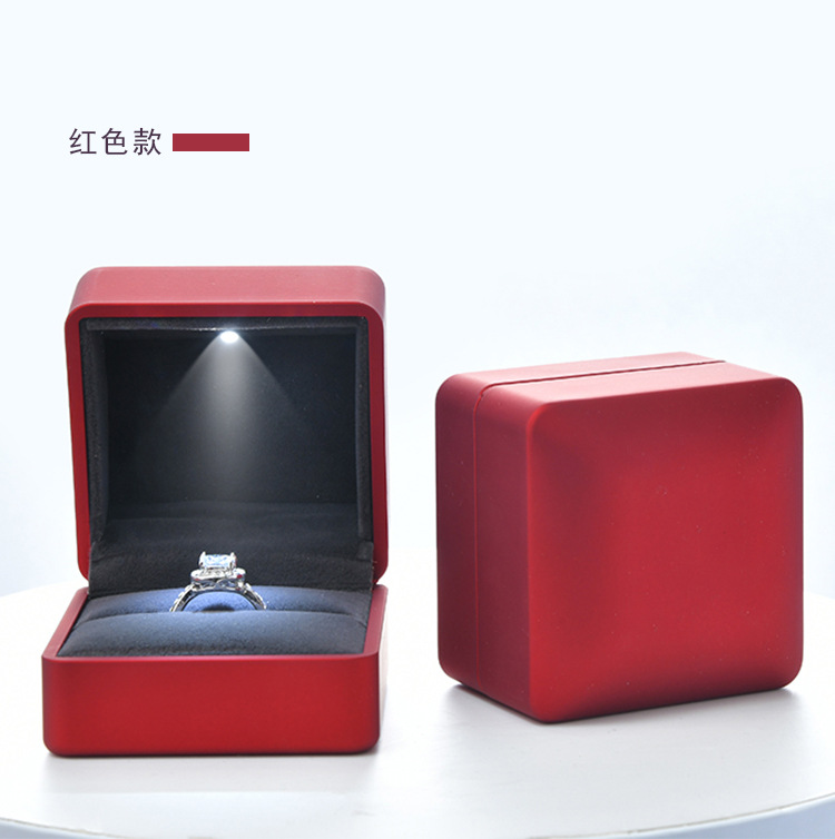 Fenfen Packaging Factory Direct Sales Jewelry Box Jewelry Box Ring Box Pendant Necklace Box Customized with LED Light