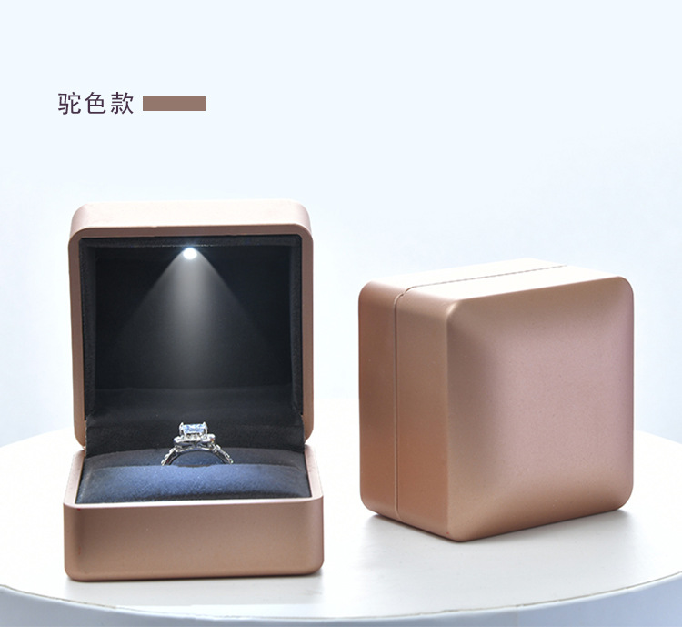 Fenfen Packaging Factory Direct Sales Jewelry Box Jewelry Box Ring Box Pendant Necklace Box Customized with LED Light