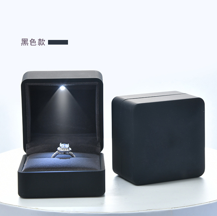 Fenfen Packaging Factory Direct Sales Jewelry Box Jewelry Box Ring Box Pendant Necklace Box Customized with LED Light