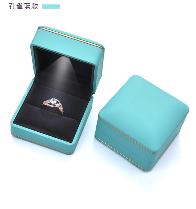 Fenfen Packaging Factory Direct Sales Jewelry Box Jewelry Box Ring Box Pendant Necklace Box Customized with LED Light