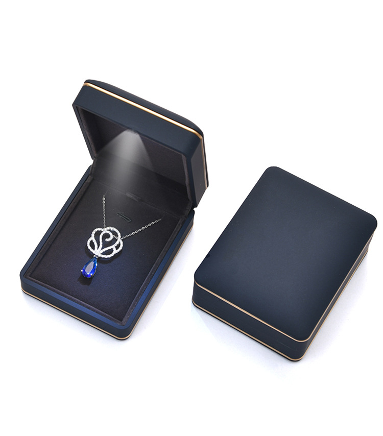 Fenfen Packaging Factory Direct Sales Jewelry Box Jewelry Box Ring Box Pendant Necklace Box Customized with LED Light