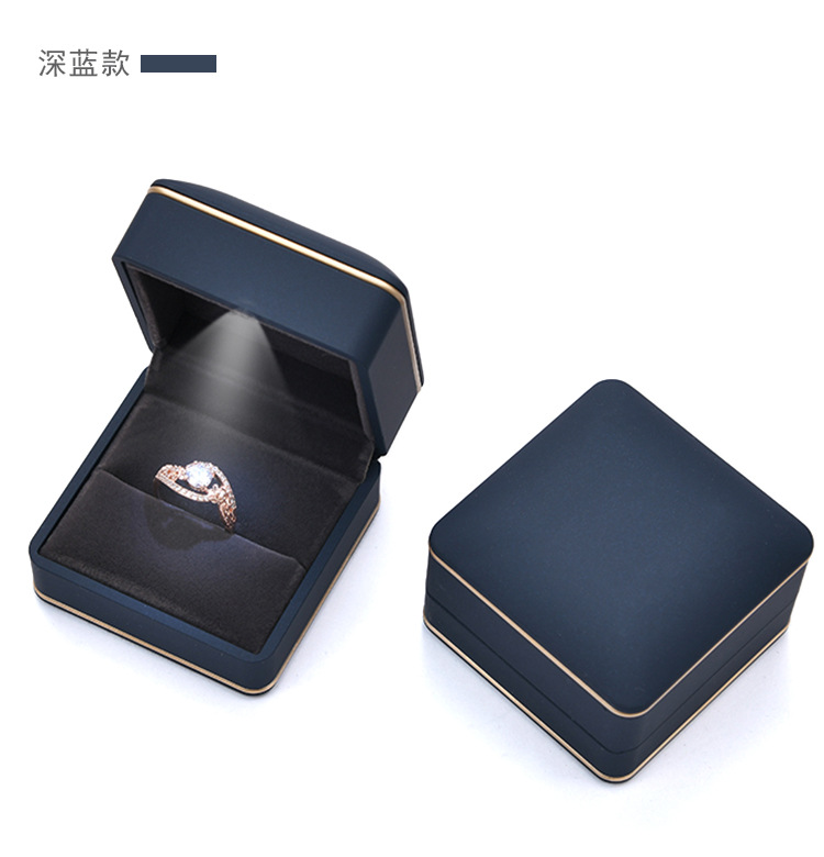 Fenfen Packaging Factory Direct Sales Jewelry Box Jewelry Box Ring Box Pendant Necklace Box Customized with LED Light