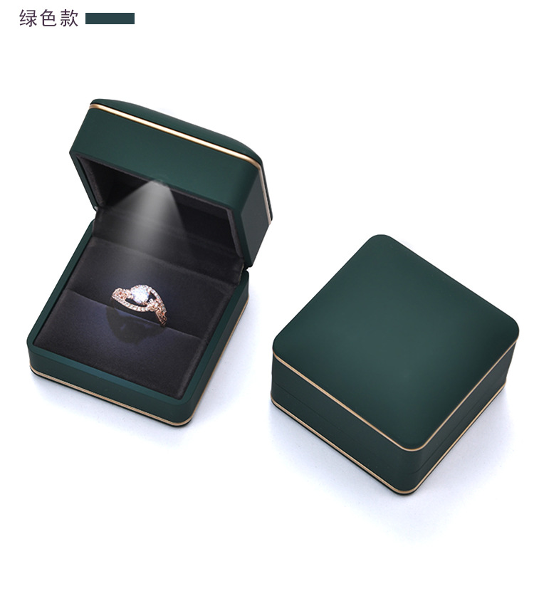 Fenfen Packaging Factory Direct Sales Jewelry Box Jewelry Box Ring Box Pendant Necklace Box Customized with LED Light