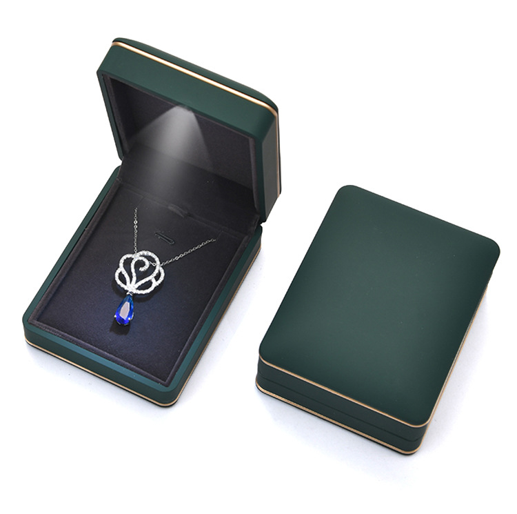 Fenfen Packaging Factory Direct Sales Jewelry Box Jewelry Box Ring Box Pendant Necklace Box Customized with LED Light