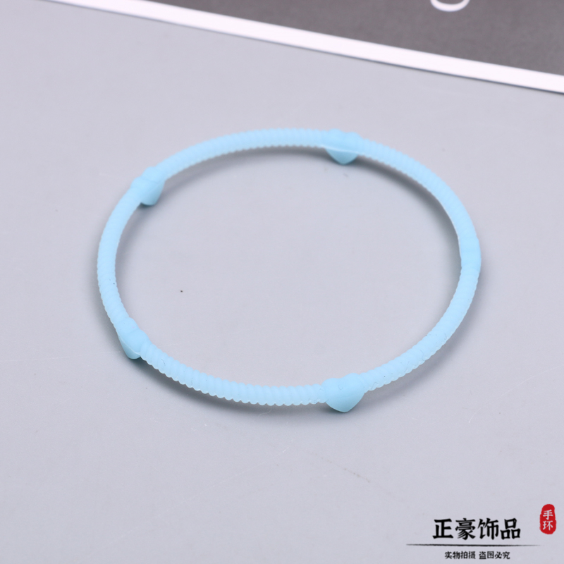 Colorful Children&#039;s Silicone Bracelet Customized Printable Lettering Logo Wrist Strap for Sports Men&#039;s and Women&#039;s Luminous Bracelet