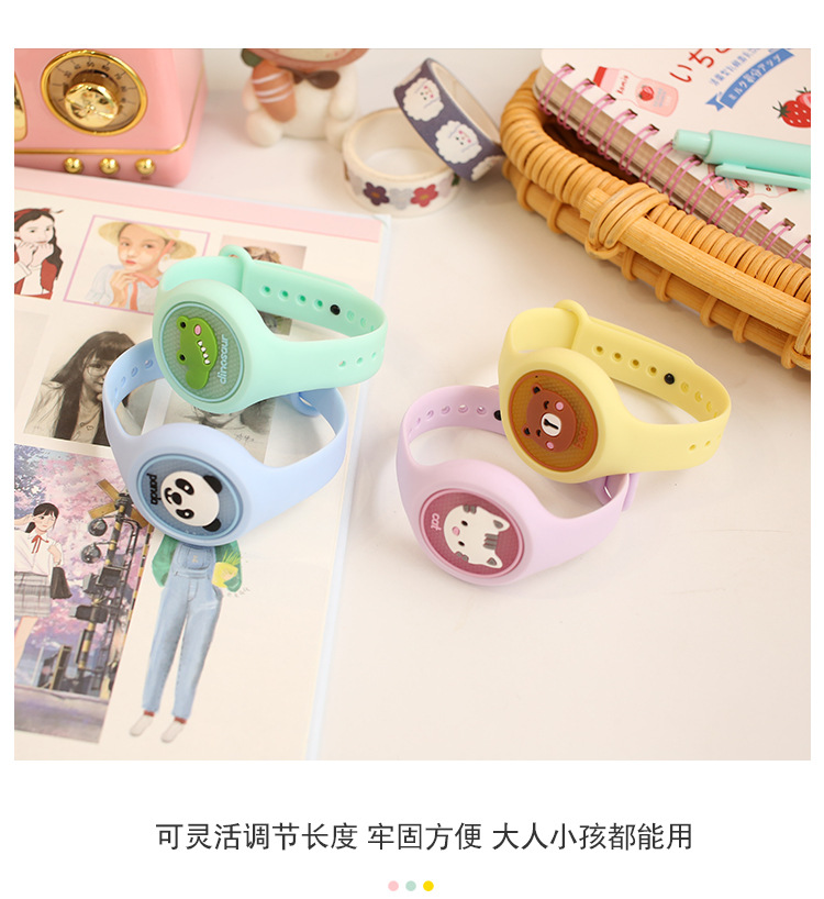 Stall Wholesale Mosquito Repellent Flash Luminous Bracelet TikTok Same Style Adult and Children Cartoon Luminous Watch Mosquito Repellent Buckle Stall Wholesale Mosquito Repellent Flash Luminous Bracelet TikTok Same Style Adult and Children Cartoon Luminous Watch Mosquito Repellent Buckle