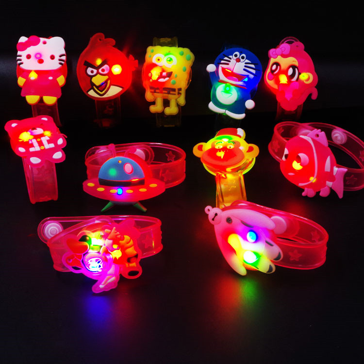 Luminous cartoon wrist band wholesale creative led flash bracelet watch children's toys Luminous cartoon wrist band wholesale creative led flash bracelet watch children's toys