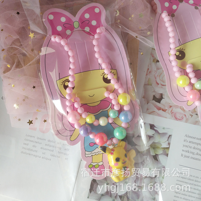 Korean Children's Luminous Necklace, Bracelet Set Princess Elsa Girls Jewelry Girl's All-Match Children's Accessories Korean Children's Luminous Necklace, Bracelet Set Princess Elsa Girls Jewelry Girl's All-Match Children's Accessories