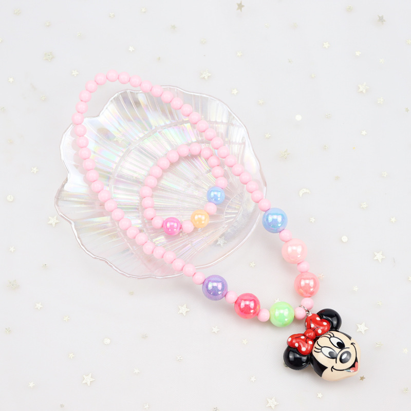 Korean Children's Luminous Necklace, Bracelet Set Princess Elsa Girls Jewelry Girl's All-Match Children's Accessories Korean Children's Luminous Necklace, Bracelet Set Princess Elsa Girls Jewelry Girl's All-Match Children's Accessories