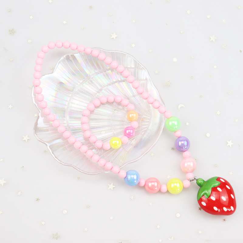 Korean Children's Luminous Necklace, Bracelet Set Princess Elsa Girls Jewelry Girl's All-Match Children's Accessories Korean Children's Luminous Necklace, Bracelet Set Princess Elsa Girls Jewelry Girl's All-Match Children's Accessories
