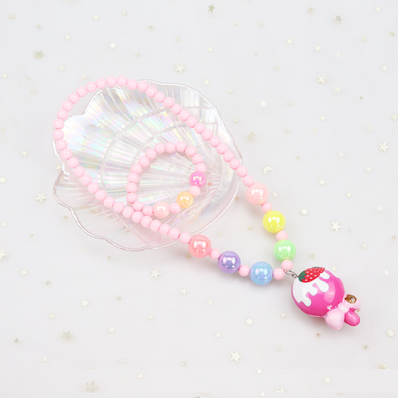 Korean Children's Luminous Necklace, Bracelet Set Princess Elsa Girls Jewelry Girl's All-Match Children's Accessories Korean Children's Luminous Necklace, Bracelet Set Princess Elsa Girls Jewelry Girl's All-Match Children's Accessories