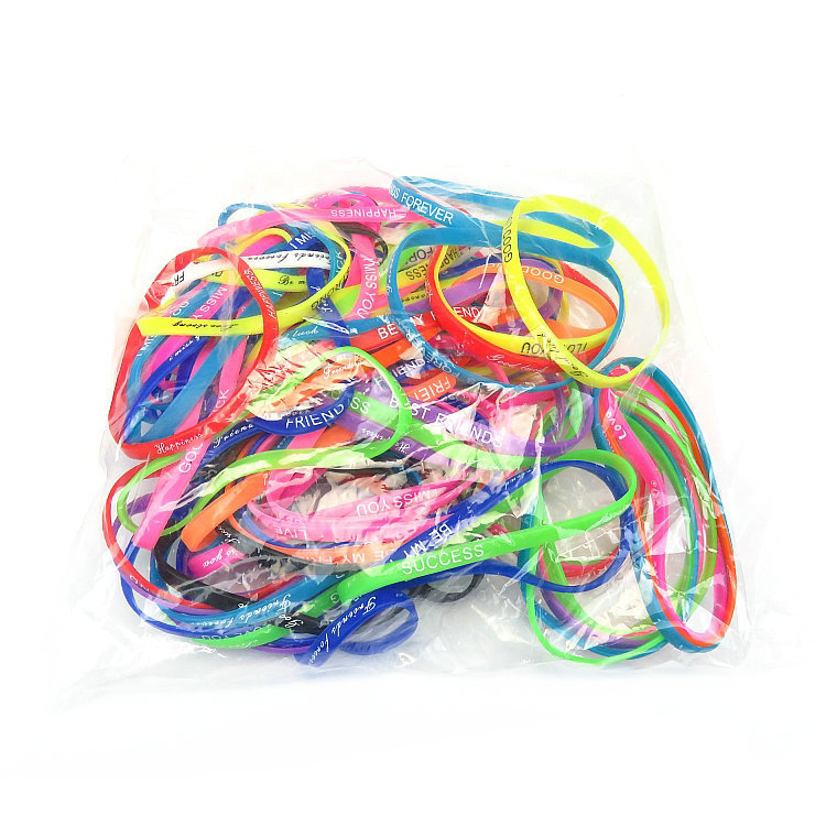 Hot Sale Promotion Gift Printing English Letter Luminous Silicone Bracelet Fluorescent Luminous Rubber Sports Bracelet Hot Sale Promotion Gift Printing English Letter Luminous Silicone Bracelet Fluorescent Luminous Rubber Sports Bracelet