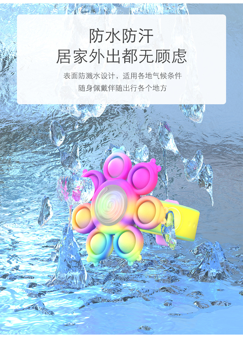 Mouse Killer Pioneer Children's Luminous Bracelet Flash Creative Rotational Gyro Silicone Decompression Kindergarten Gifts Toy Mouse Killer Pioneer Children's Luminous Bracelet Flash Creative Rotational Gyro Silicone Decompression Kindergarten Gifts Toy