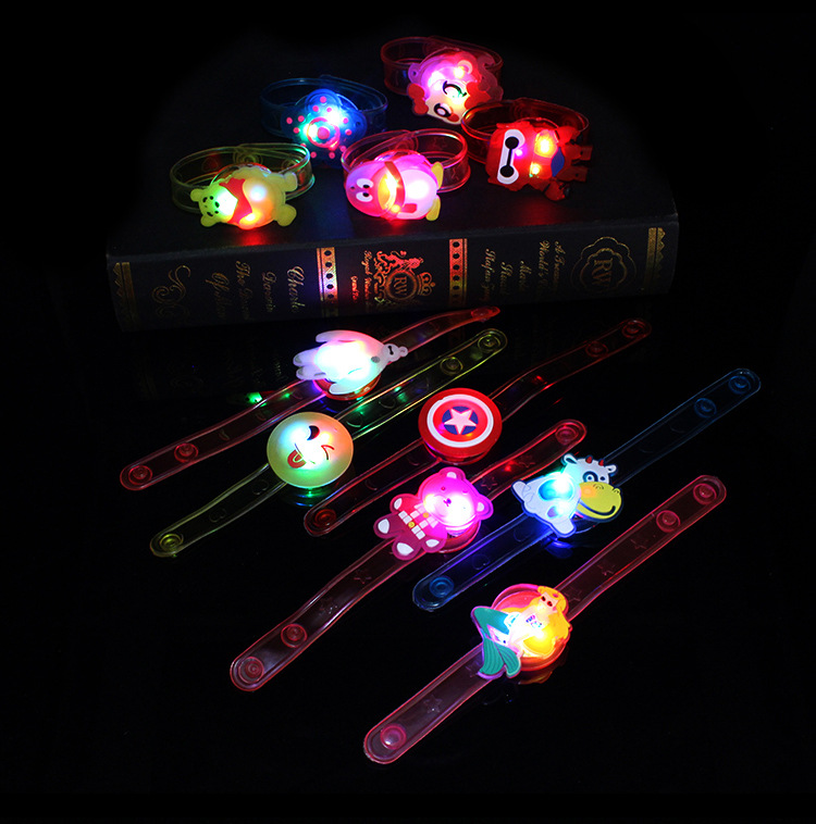 A Variety of Luminous Cartoon Creative Watch Flash Wrist Strap Bracelet Children's Gift Stall Hot Sale Small Toys Wholesale A Variety of Luminous Cartoon Creative Watch Flash Wrist Strap Bracelet Children's Gift Stall Hot Sale Small Toys Wholesale