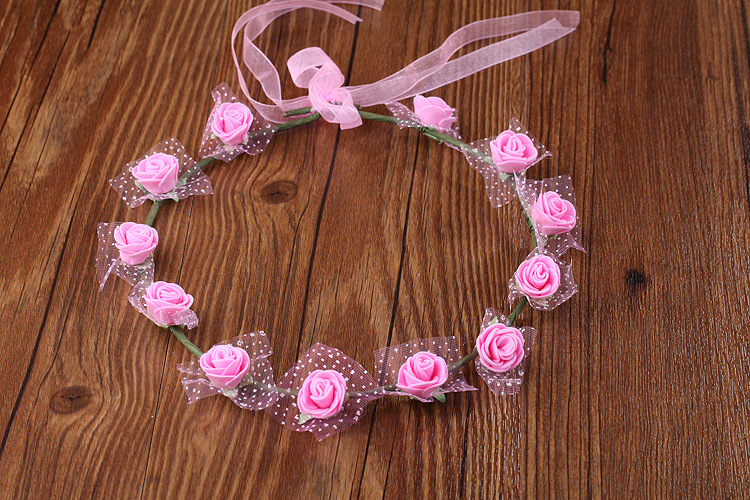 Garland Wreath Headdress Korean Mori Girl Crown Hair Ring Luminous Scanning Code Wholesale Photo Headdress Children's Bracelet Push Garland Wreath Headdress Korean Mori Girl Crown Hair Ring Luminous Scanning Code Wholesale Photo Headdress Children's Bracelet Push