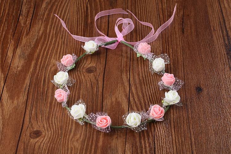 Garland Wreath Headdress Korean Mori Girl Crown Hair Ring Luminous Scanning Code Wholesale Photo Headdress Children's Bracelet Push Garland Wreath Headdress Korean Mori Girl Crown Hair Ring Luminous Scanning Code Wholesale Photo Headdress Children's Bracelet Push