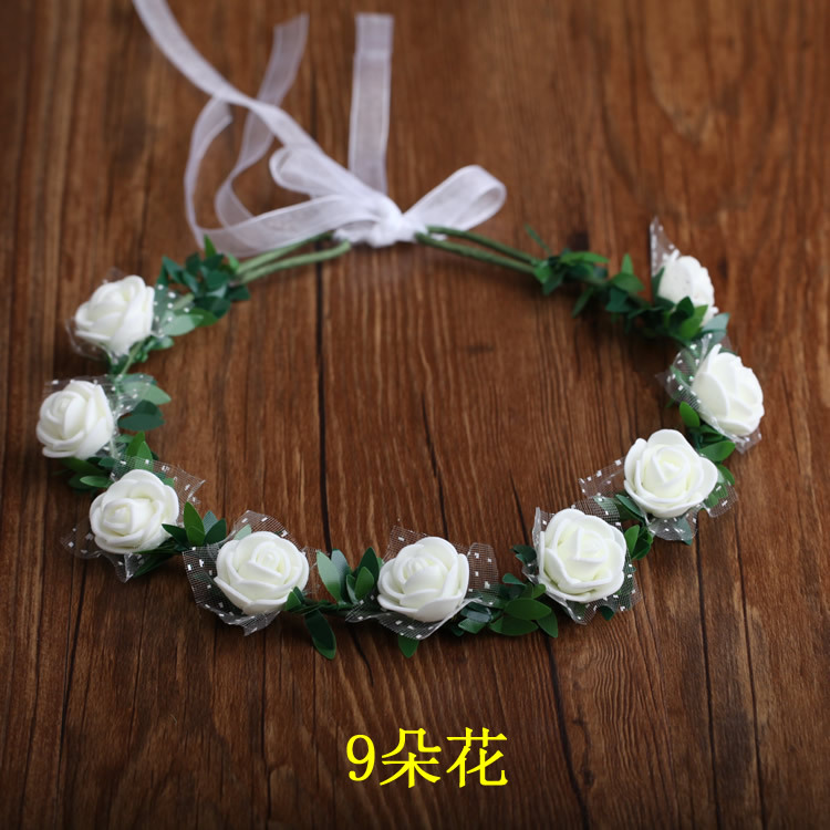 Garland Wreath Headdress Korean Mori Girl Crown Hair Ring Luminous Scanning Code Wholesale Photo Headdress Children's Bracelet Push Garland Wreath Headdress Korean Mori Girl Crown Hair Ring Luminous Scanning Code Wholesale Photo Headdress Children's Bracelet Push
