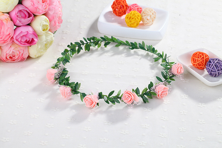 Garland Wreath Headdress Korean Mori Girl Crown Hair Ring Luminous Scanning Code Wholesale Photo Headdress Children's Bracelet Push Garland Wreath Headdress Korean Mori Girl Crown Hair Ring Luminous Scanning Code Wholesale Photo Headdress Children's Bracelet Push