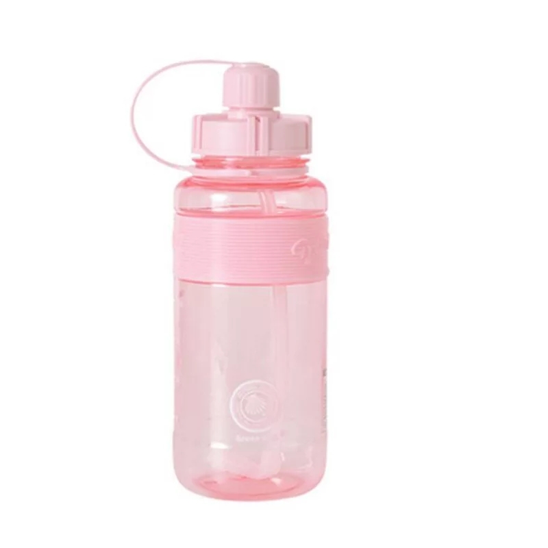 2019 New Sports Cup Portable Fitness Large Capacity Straw Plastic Water Bottle Leak-Proof Drop-Resistant Handy Cup