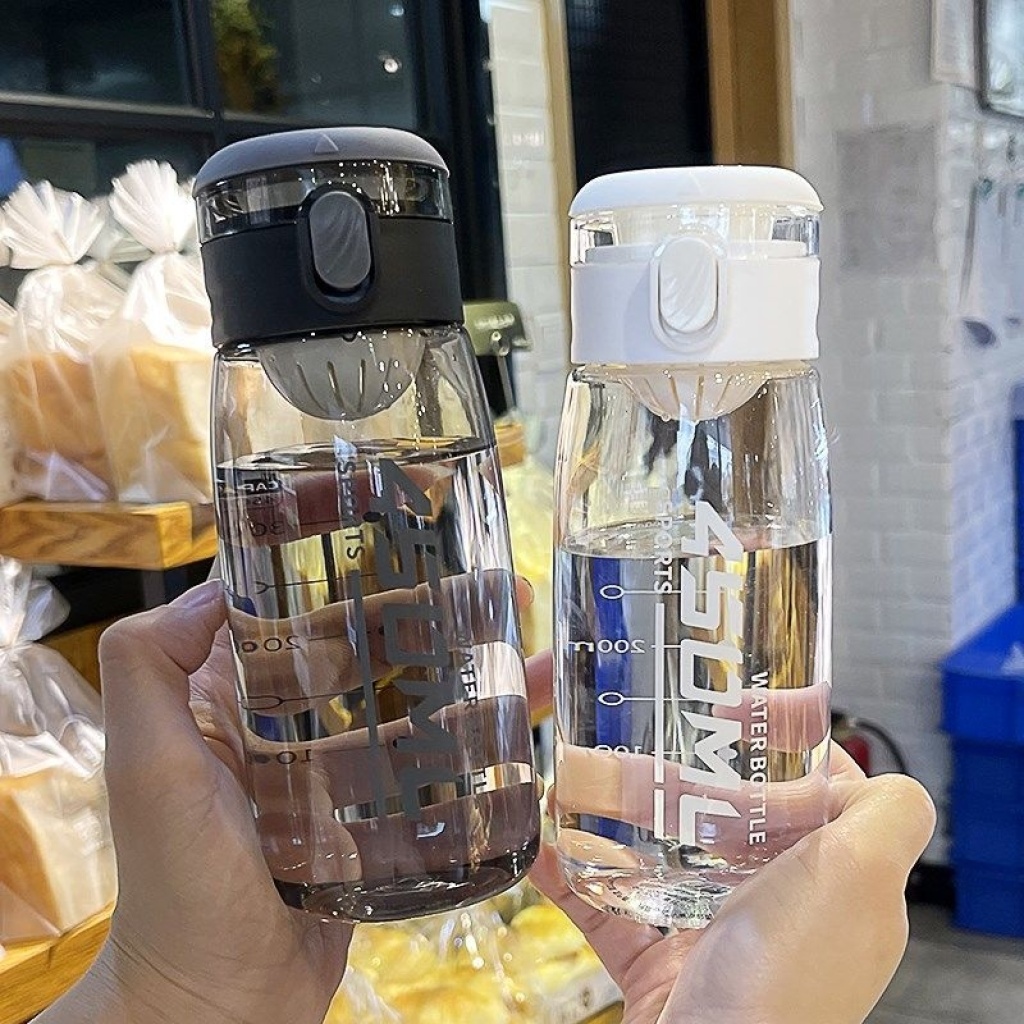 Japanese Style Simple Water Cup Male and Female Student Couple Cute Fresh with Tea Infuser Bounce Cover Plastic Cup Fitness Sports Cup Japanese Style Simple Water Cup Male and Female Student Couple Cute Fresh with Tea Infuser Bounce Cover Plastic Cup Fitness Sports Cup