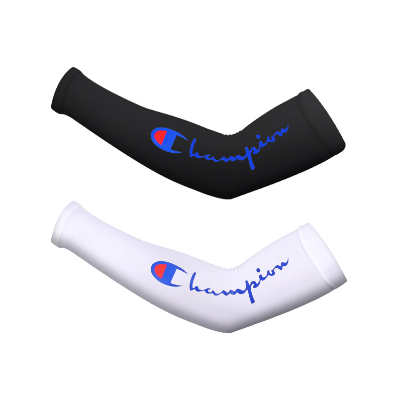 Fashion Brand Summer Ice Sleeve Sun Protection Female Driving Viscose Fiber Oversleeve Male Arm Riding Sleeves Basketball Arm Guard Car Interior Supplies
