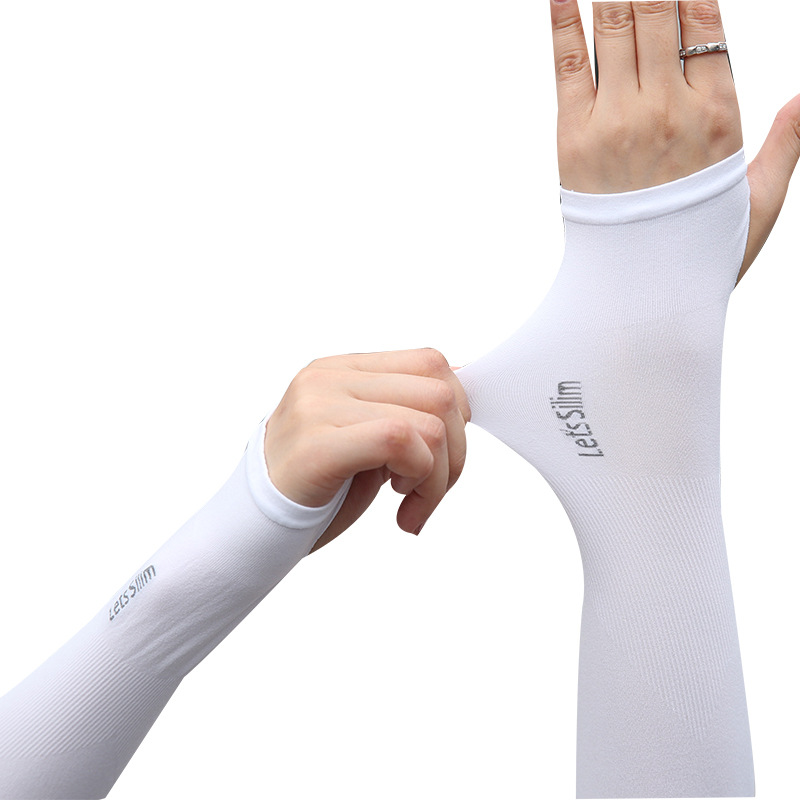 Summer Ice Sleeve Viscose Fiber Sun-Protection Oversleeves Men&#039;s and Women&#039;s UV-Blocking Customized Outdoor Riding Running Man Same Style Ice Sleeve Sets