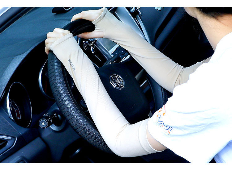 Ice Sleeve Summer Viscose Fiber Sun-Protection Oversleeves Women's Gloves Outdoor Driving UV Protection Thin Men's Summer Arm Guard Ice Sleeve Summer Viscose Fiber Sun-Protection Oversleeves Women's Gloves Outdoor Driving UV Protection Thin Men's Summer Arm Guard