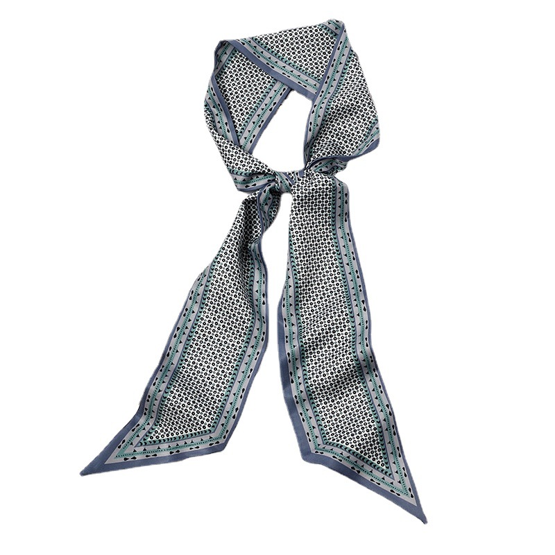 Fashionable Fashionable Spring New Small Long Scarf Women&#039;s Arm Bag Ribbon All-Matching Korean Scarf Headband Hair Band Scarf