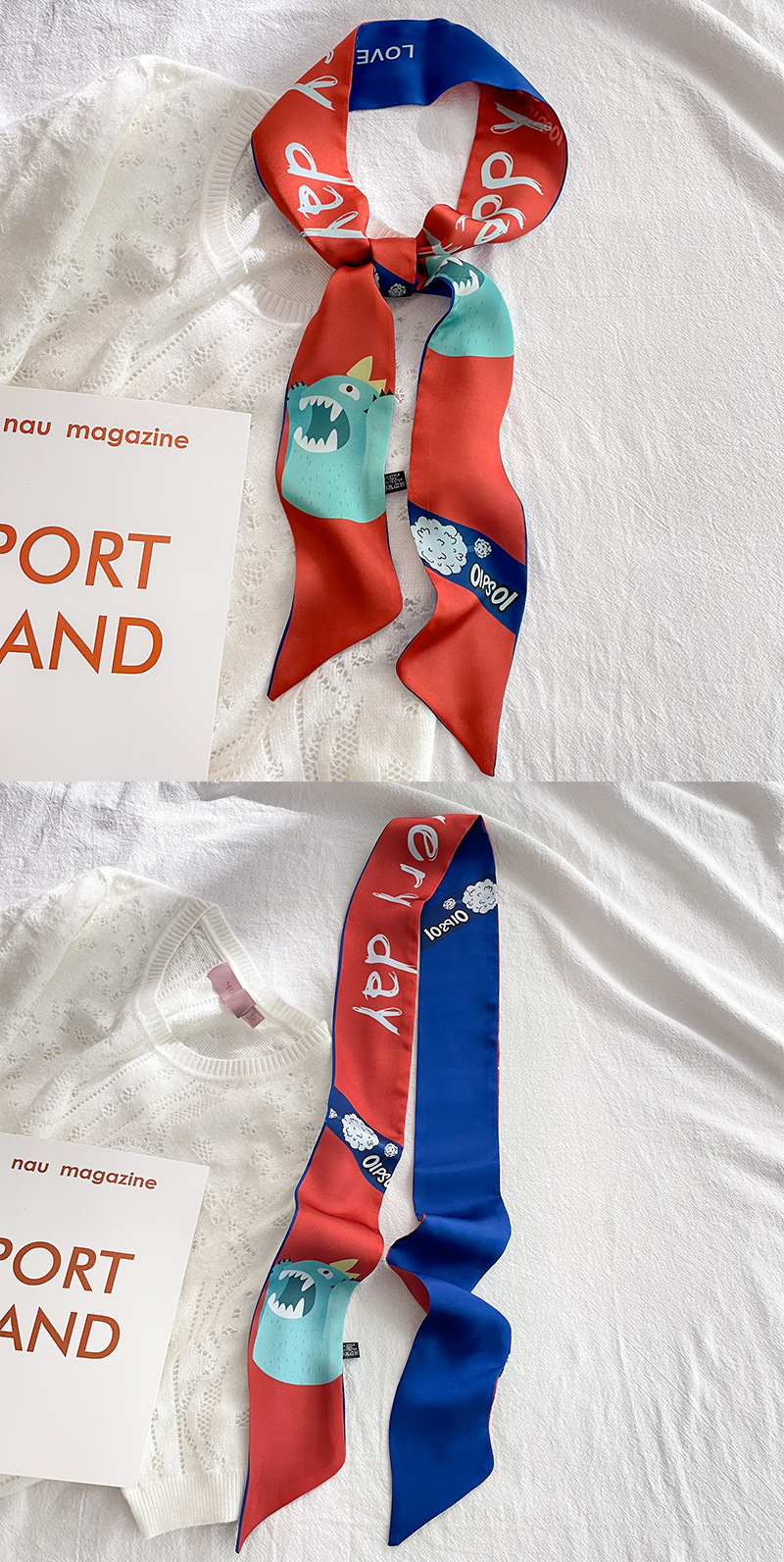 Hand-Painted Chinese Style Thin Narrow Strip Autumn and Winter New Thin Narrow Strip Arm Bag Small Silk Scarf Hair Band Ribbon Female Scarf Hand-Painted Chinese Style Thin Narrow Strip Autumn and Winter New Thin Narrow Strip Arm Bag Small Silk Scarf Hair Band Ribbon Female Scarf