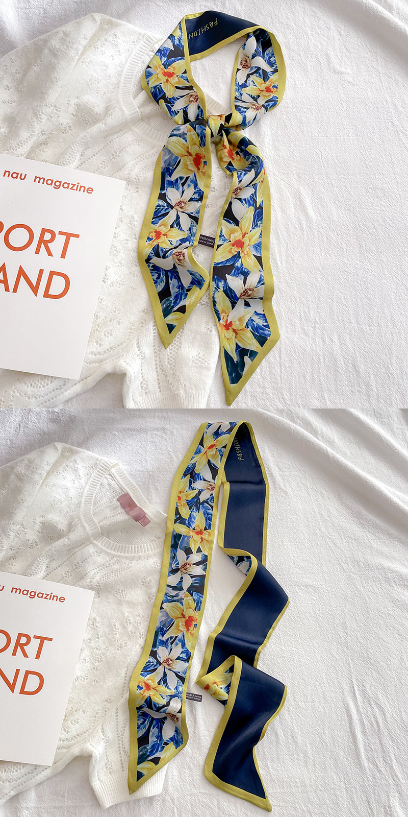Hand-Painted Chinese Style Thin Narrow Strip Autumn and Winter New Thin Narrow Strip Arm Bag Small Silk Scarf Hair Band Ribbon Female Scarf Hand-Painted Chinese Style Thin Narrow Strip Autumn and Winter New Thin Narrow Strip Arm Bag Small Silk Scarf Hair Band Ribbon Female Scarf