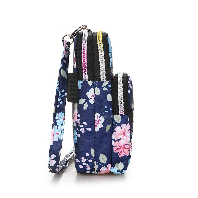 2021 New Women&#039;s Bag Casual Cool Arm Bag Mobile Phone Bag Sports Women&#039;s Backpack Flower Shoulder Messenger Bag Coin Purse