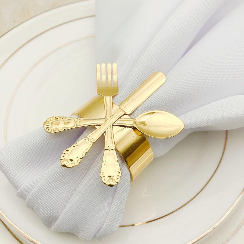 Hotel Dining Table Western Style Knife Fork and Spoon Napkin Ring Napkin Ring Napkin Ring Napkin Ring Towel Buckle Whole