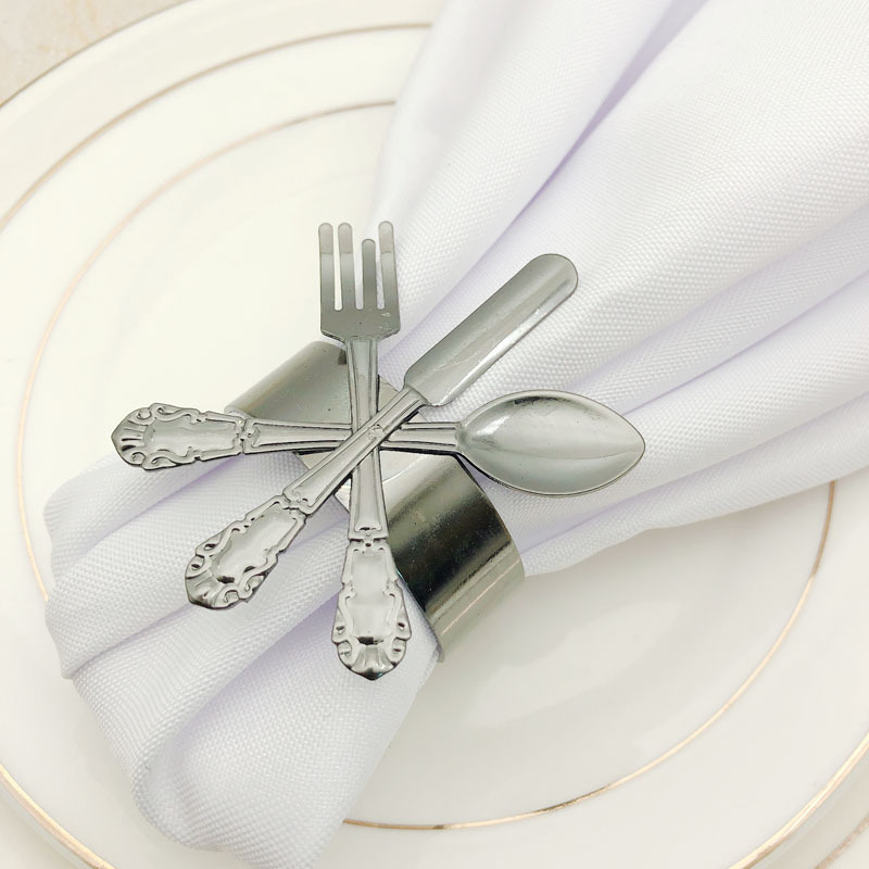 Hotel Dining Table Western Style Knife Fork and Spoon Napkin Ring Napkin Ring Napkin Ring Napkin Ring Towel Buckle Whole