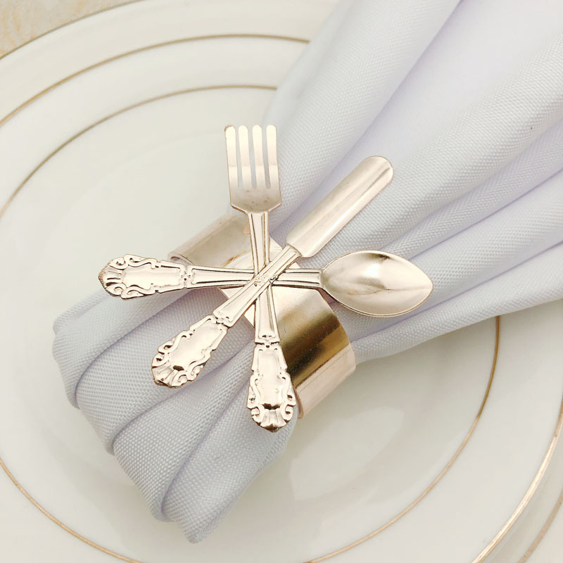 Hotel Dining Table Western Style Knife Fork and Spoon Napkin Ring Napkin Ring Napkin Ring Napkin Ring Towel Buckle Whole