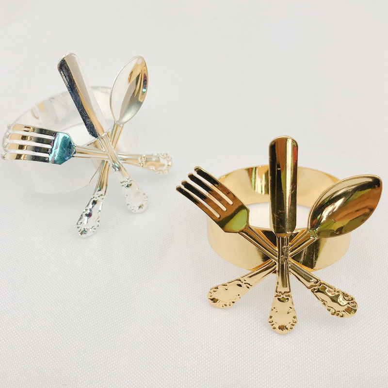 Hotel Dining Table Western Style Knife Fork and Spoon Napkin Ring Napkin Ring Napkin Ring Napkin Ring Towel Buckle Whole