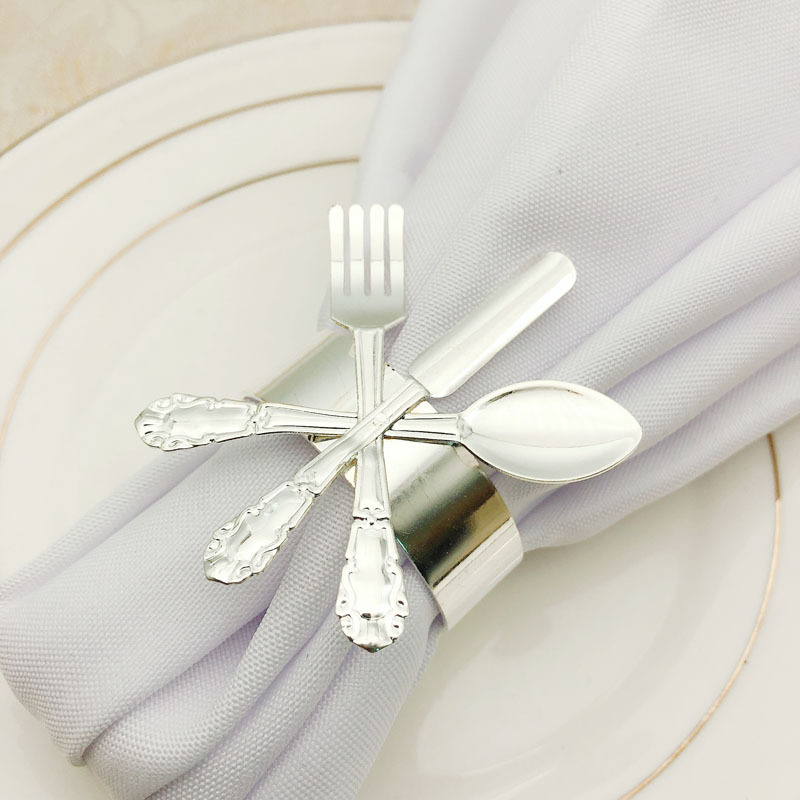 Hotel Dining Table Western Style Knife Fork and Spoon Napkin Ring Napkin Ring Napkin Ring Napkin Ring Towel Buckle Whole