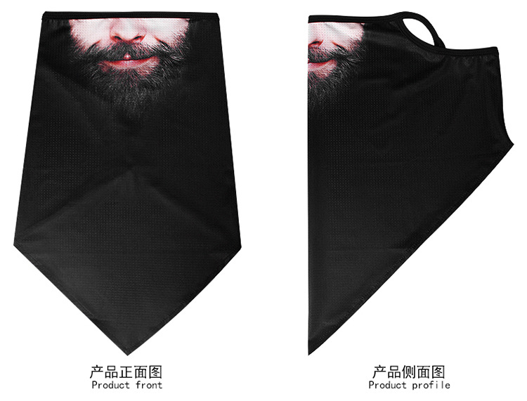 Hanging EAR triangle towel ice mesh eye breathable mask for men and women riding windproof fishing face towel neck Hanging EAR triangle towel ice mesh eye breathable mask for men and women riding windproof fishing face towel neck