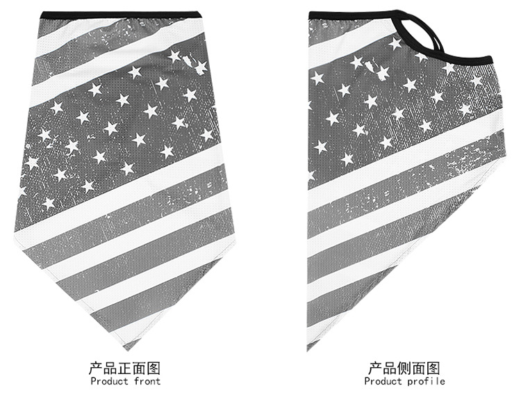 Hanging EAR triangle towel ice mesh eye breathable mask for men and women riding windproof fishing face towel neck Hanging EAR triangle towel ice mesh eye breathable mask for men and women riding windproof fishing face towel neck
