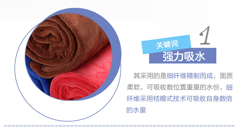 Yika Car Paint Car Wash Towel Nano Thickened Car Cleaning Towel 3060 Durable Car Towel