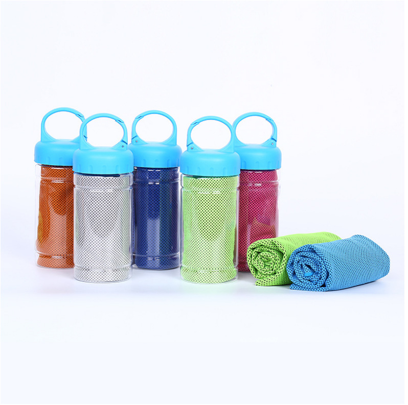 Cross-Border Summer Quick-Drying Cooling Cold Towel Sports Fitness Sweat Wiping Ice-Cold Towel Double Layer Cold Sense Sports Towel