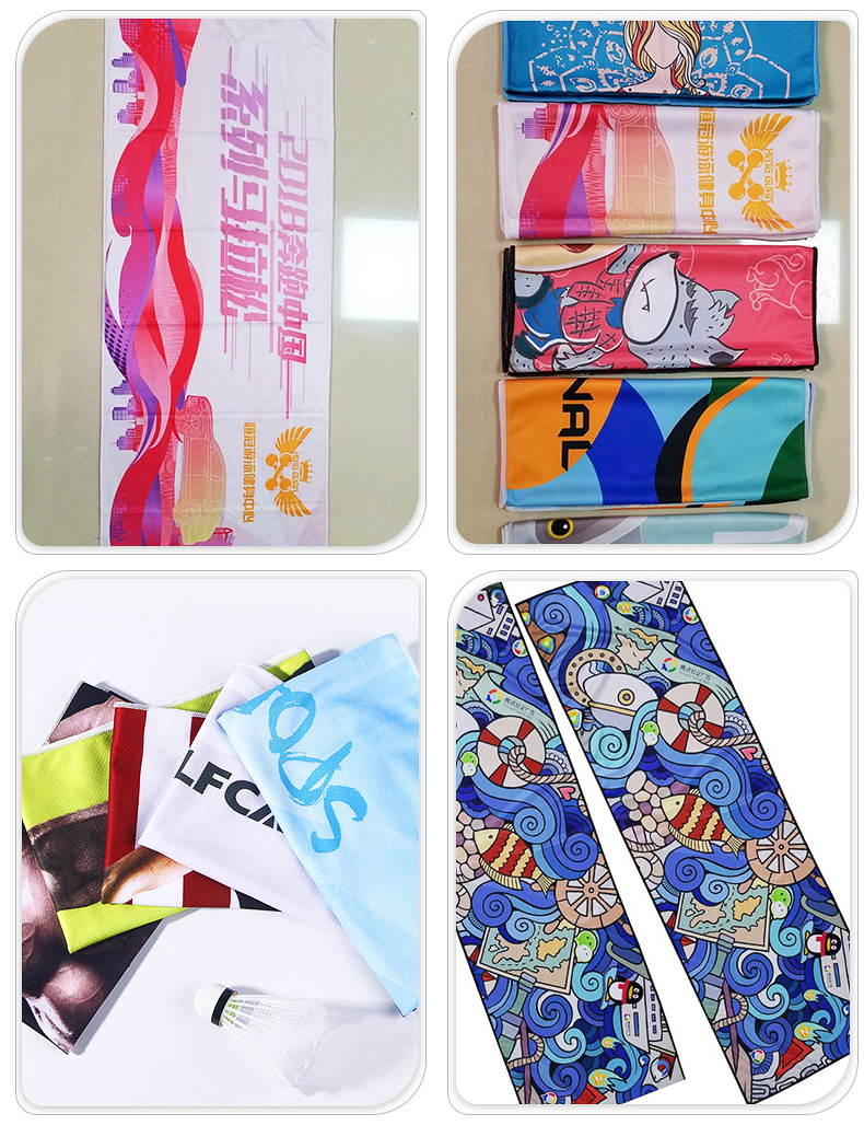Cross-Border Summer Quick-Drying Cooling Cold Towel Sports Fitness Sweat Wiping Ice-Cold Towel Double Layer Cold Sense Sports Towel