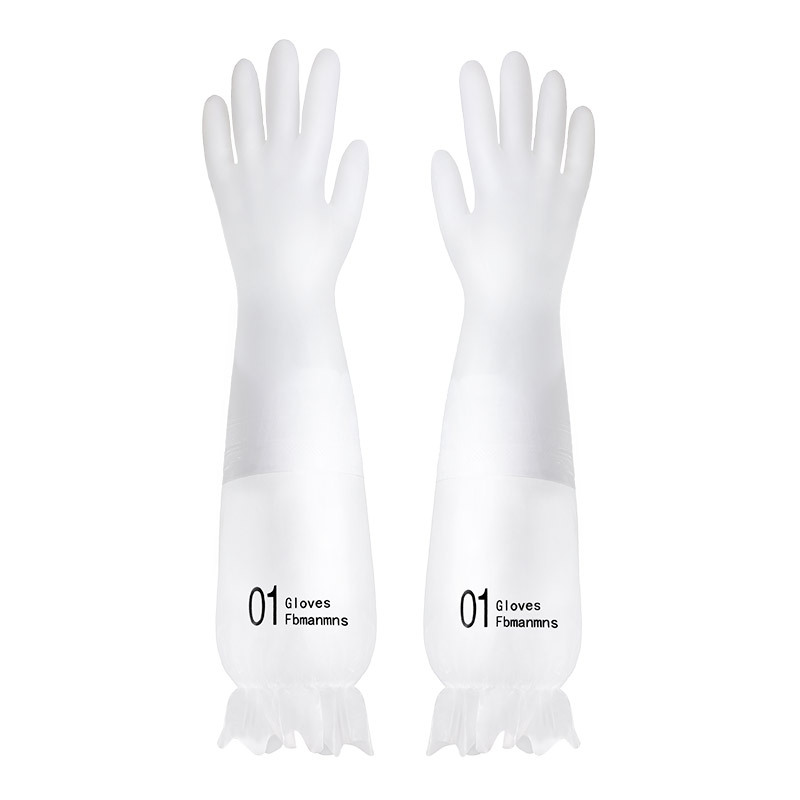 Or as washing clothes female winter household cleaning extended kitchen waste washing gloves dishwashing utensil