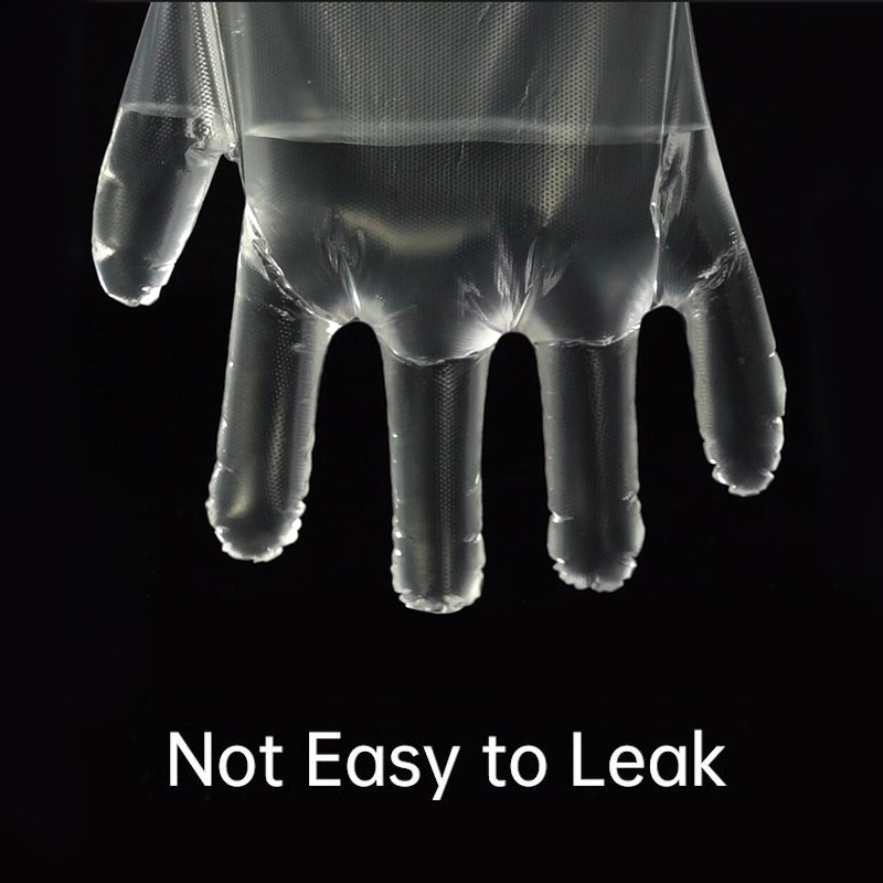 New Food Grade Disposable Film Transparent Crayfish PE Household High Quality Thickened Beauty Gloves Wholesale
